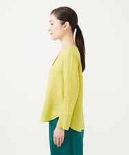 GBBHA41300 Sybilla(シビラ) リネンローンボタンホール刺繍ブラウス イエロー