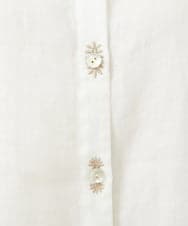 GBBHA41300 Sybilla(シビラ) リネンローンボタンホール刺繍ブラウス ホワイト