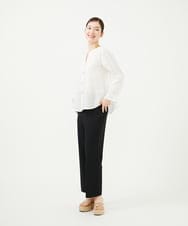GBBHA41300 Sybilla(シビラ) リネンローンボタンホール刺繍ブラウス ホワイト