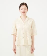 GBBHD03540 Sybilla(シビラ) アップリケシアーシャツ ベージュ