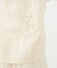 GBBHD03540 Sybilla(シビラ) アップリケシアーシャツ ベージュ