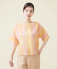 GBBHS86300 Sybilla(シビラ) コットンシルクプリントブラウス オレンジ