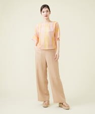 GBBHS86300 Sybilla(シビラ) コットンシルクプリントブラウス オレンジ