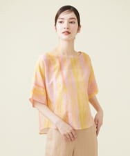 GBBHS86300 Sybilla(シビラ) コットンシルクプリントブラウス オレンジ