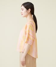 GBBHS86300 Sybilla(シビラ) コットンシルクプリントブラウス オレンジ