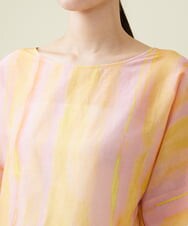 GBBHS86300 Sybilla(シビラ) コットンシルクプリントブラウス オレンジ