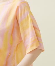 GBBHS86300 Sybilla(シビラ) コットンシルクプリントブラウス オレンジ