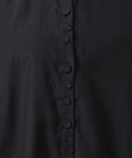 GBBHS88360 Sybilla(シビラ) コットンシルクオーガンジーロングシャツ ブラック