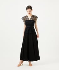 GBBJA02600 Sybilla(シビラ) ケミカルレースジレブラウス ブラック