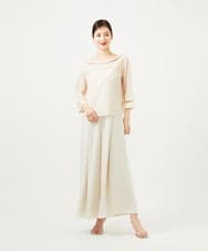 GBBJA06600 Sybilla(シビラ) ハシゴ刺繍シアーブラウス ライトベージュ