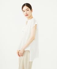GBBJA42270 Sybilla(シビラ) リネンローンボタンデザインブラウス ホワイト