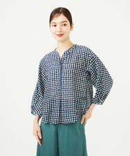 GBBJB02400 Sybilla(シビラ) アスタリスクプリントブラウス グリーン系