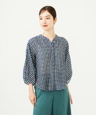 GBBJB02400 Sybilla(シビラ) アスタリスクプリントブラウス グリーン系