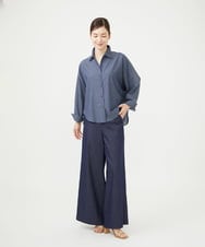 GBBJD45250 Sybilla(シビラ) ライトオンスデニムブラウス ネイビー