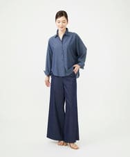 GBBJD45250 Sybilla(シビラ) ライトオンスデニムブラウス ネイビー