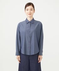 GBBJD45250 Sybilla(シビラ) ライトオンスデニムブラウス ネイビー