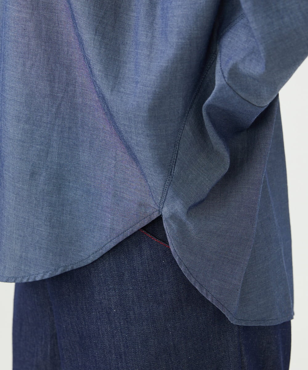 GBBJD45250 Sybilla(シビラ) ライトオンスデニムブラウス ネイビー