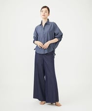 GBBJD45250 Sybilla(シビラ) ライトオンスデニムブラウス ネイビー