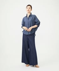 GBBJD45250 Sybilla(シビラ) ライトオンスデニムブラウス ネイビー