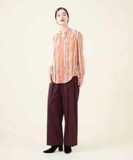 GBBJT07390 Sybilla(シビラ) マルチカラーストライプブラウス ピンク