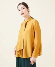 GBBJT11300 Sybilla(シビラ) カールマイヤーボウタイブラウス イエロー