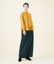 GBBJT11300 Sybilla(シビラ) カールマイヤーボウタイブラウス イエロー