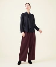 GBBJT11300 Sybilla(シビラ) カールマイヤーボウタイブラウス ブラック
