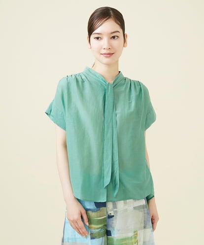 GBBJV05240  シルクコットンボウタイブラウス
