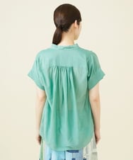 GBBJV05240 Sybilla(シビラ) シルクコットンボウタイブラウス グリーン