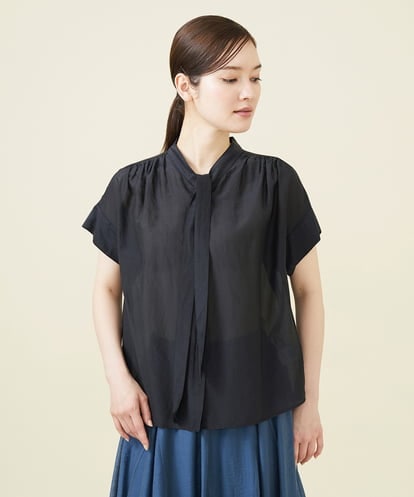 GBBJV05240 Sybilla シルクコットンボウタイブラウス