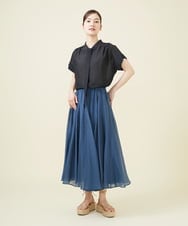GBBJV05240 Sybilla(シビラ) シルクコットンボウタイブラウス ブラック
