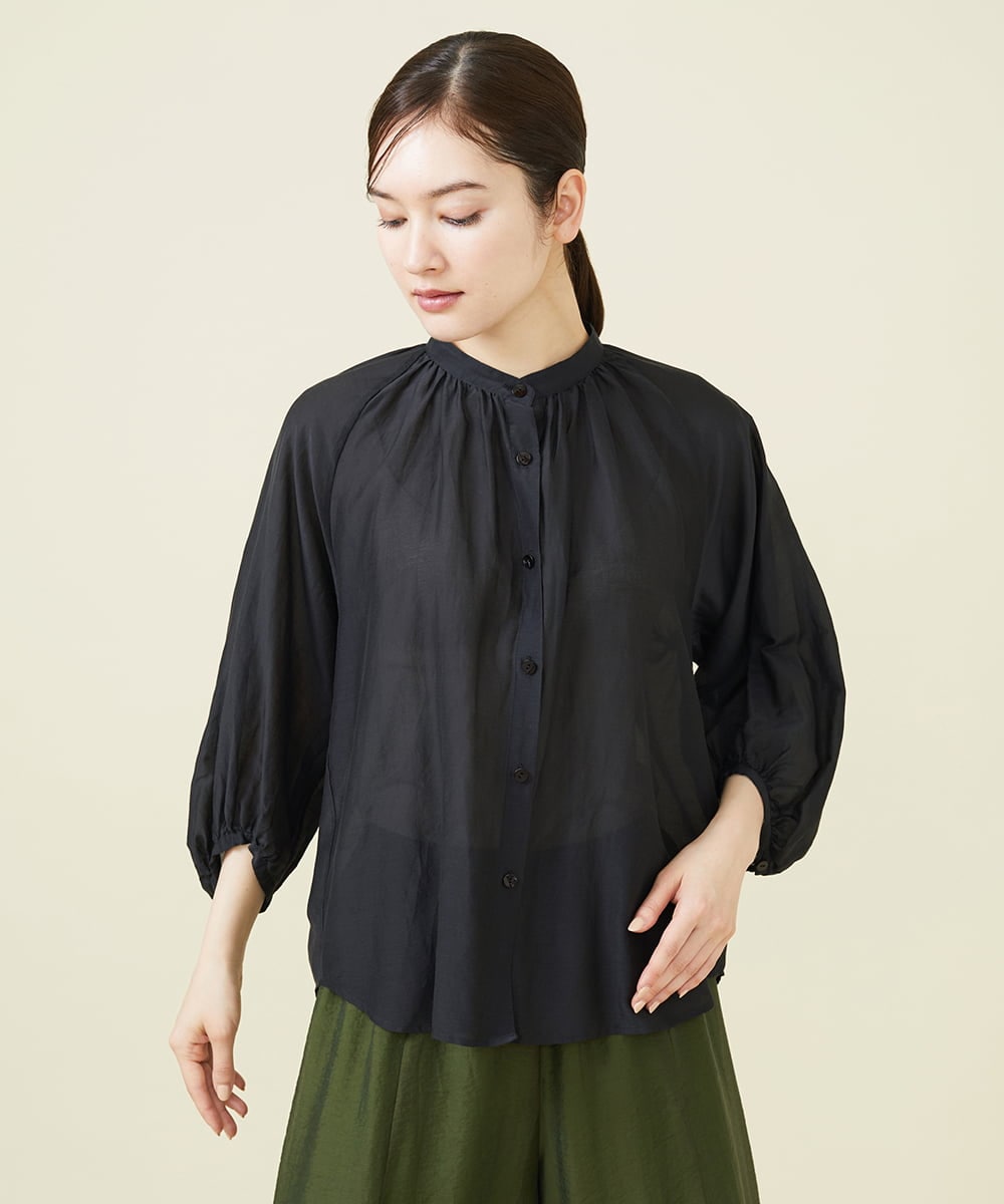 シルクコットンギャザーブラウス （シャツ・ブラウス）｜Sybilla / シビラ ファッション通販 タカシマヤファッションスクエア