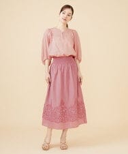 GBBJV14230 Sybilla(シビラ) リネンローンタックスリーブブラウス ピンク