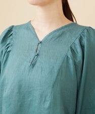 GBBJV14230 Sybilla(シビラ) リネンローンタックスリーブブラウス グリーン