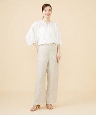 GBBJV14230 Sybilla(シビラ) リネンローンタックスリーブブラウス ホワイト