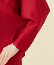 GBBJX01300 Sybilla(シビラ) 【メディア着用】リヨセルツイル開襟ブラウス レッド