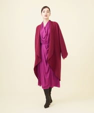 GBEAA03690 Sybilla(シビラ) 【メディア着用】フロントドレープドレス フューシャ