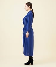 GBEAA03690 Sybilla(シビラ) 【メディア着用】フロントドレープドレス ブルー