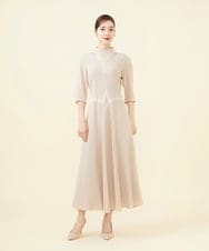 GBEAB06800 Sybilla(シビラ) 【ドラマ着用】サテンカットワークドレス ベージュ