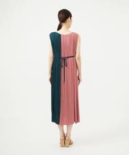 GBEAD01700 Sybilla(シビラ) カラーブロックプリーツドレス マルチカラー