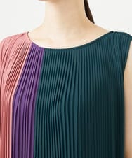 GBEAD01700 Sybilla(シビラ) カラーブロックプリーツドレス マルチカラー