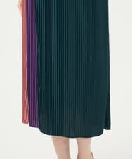 GBEAD01700 Sybilla(シビラ) カラーブロックプリーツドレス マルチカラー