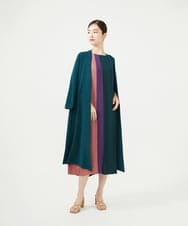 GBEAD01700 Sybilla(シビラ) カラーブロックプリーツドレス マルチカラー