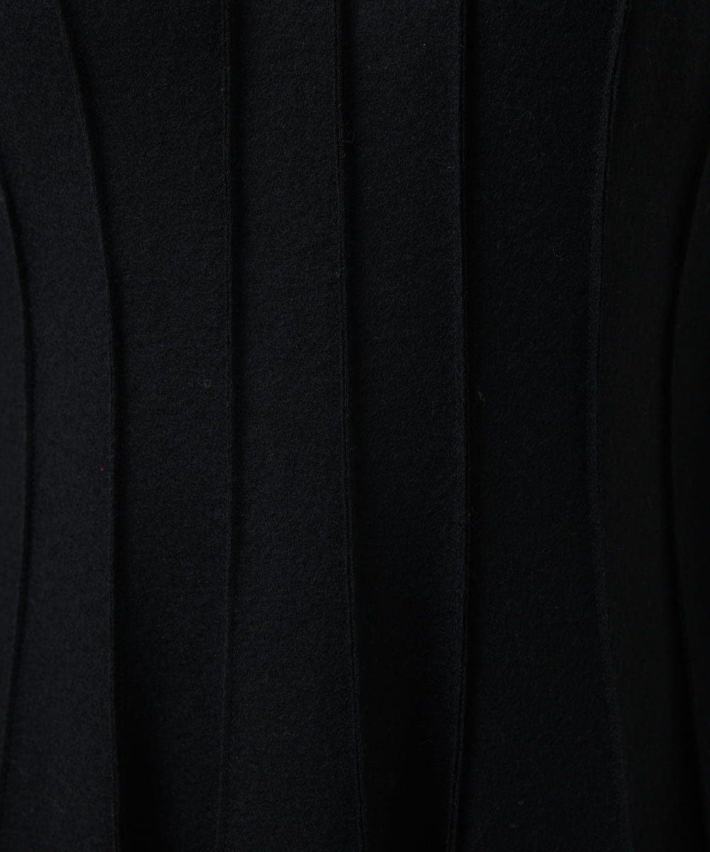 GBEAE32600 Sybilla(シビラ) ピンタックデザインドレス ブラック