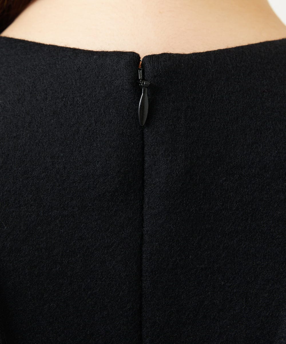 GBEAE32600 Sybilla(シビラ) ピンタックデザインドレス ブラック