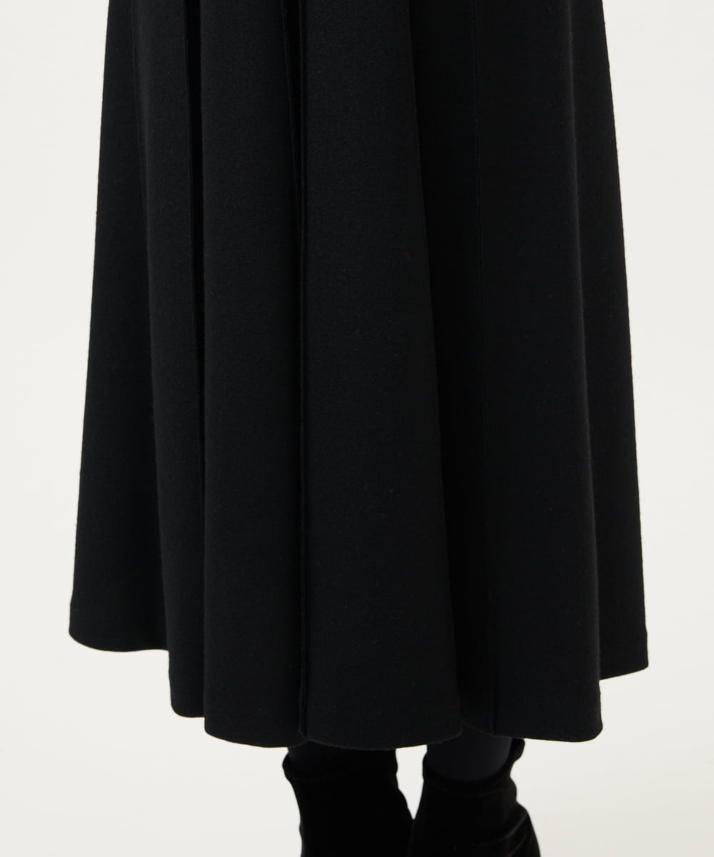 GBEAE32600 Sybilla(シビラ) ピンタックデザインドレス ブラック