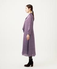GBEAE41630 Sybilla(シビラ) ダイヤ柄プリントドレス ブルー系