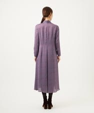 GBEAE41630 Sybilla(シビラ) ダイヤ柄プリントドレス ブルー系