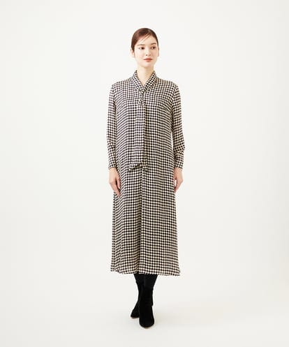 GBEAE41630 Sybilla ダイヤ柄プリントドレス