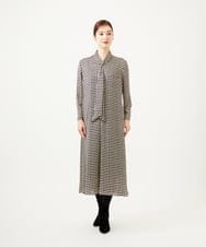 GBEAE41630 Sybilla(シビラ) ダイヤ柄プリントドレス ブラック系